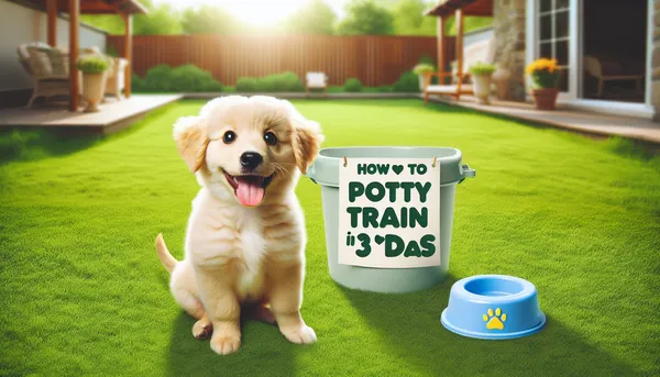 img of how to potty train a dog in 3 days