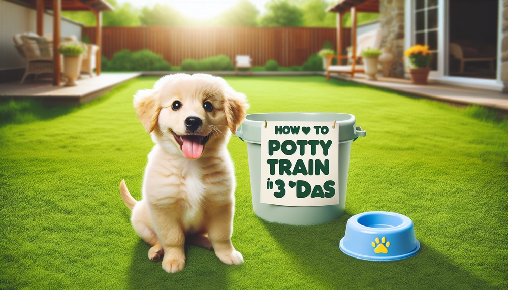 img of how to potty train a dog in 3 days