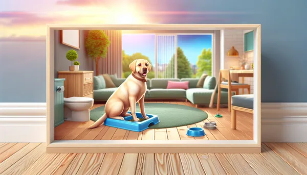 img of how to potty train a dog in an apartment