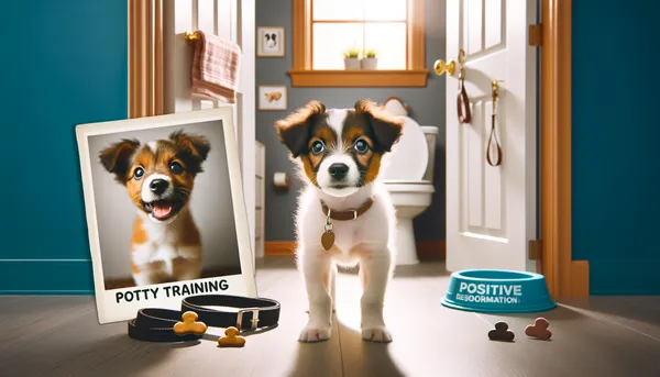 img of how to potty train a puppy to go to the door