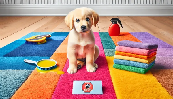 img of how to stop puppies peeing on carpet?