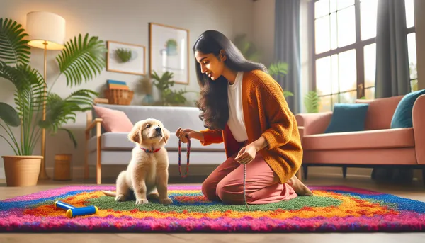 img of how to train a dog when you have carpet?