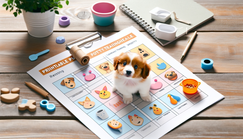 img of printable puppy potty training schedule