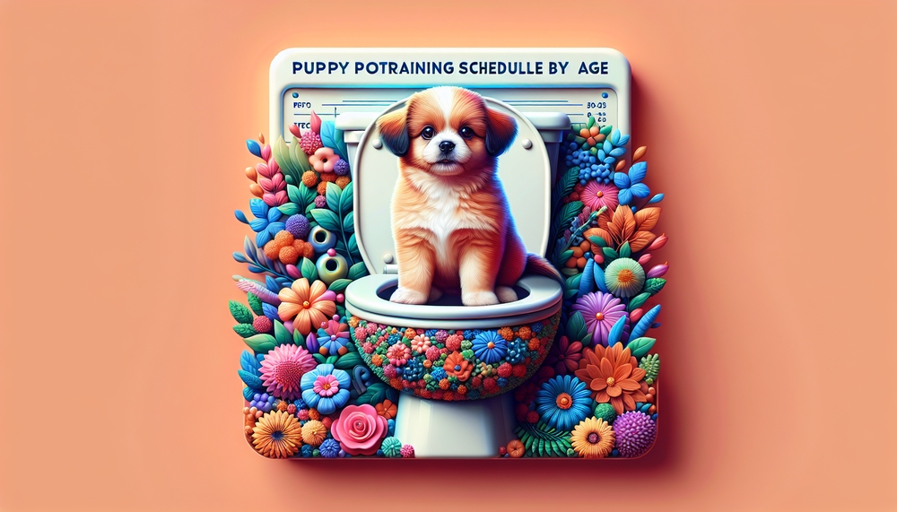 img of puppy potty training schedule by age